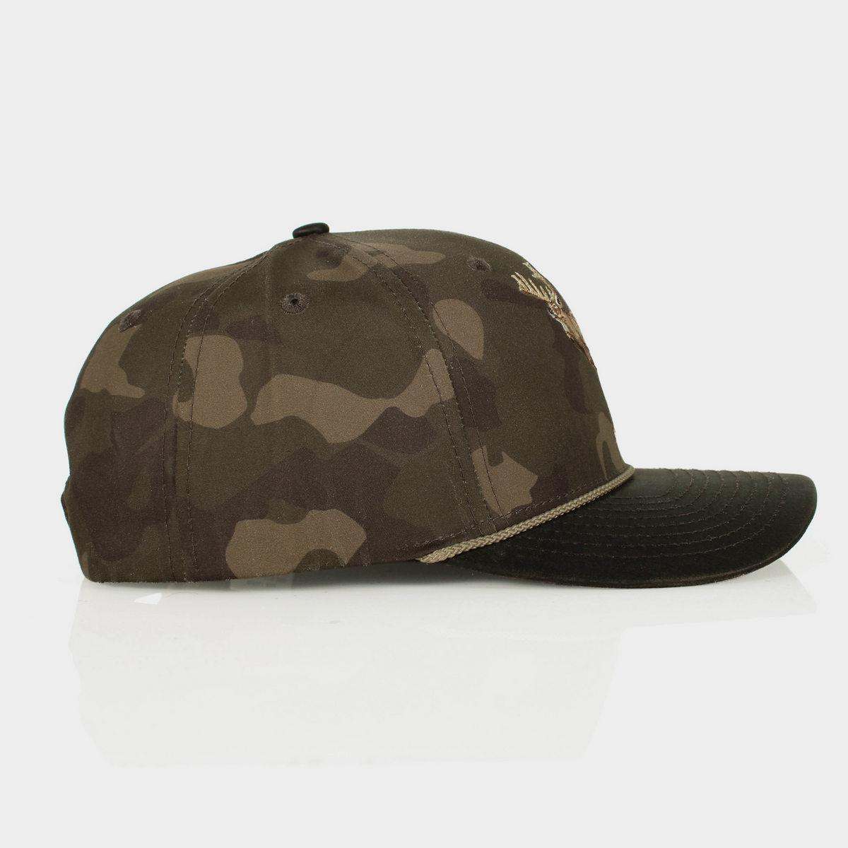 Running Deer 6-Panel Wax Cloth Rope Cap