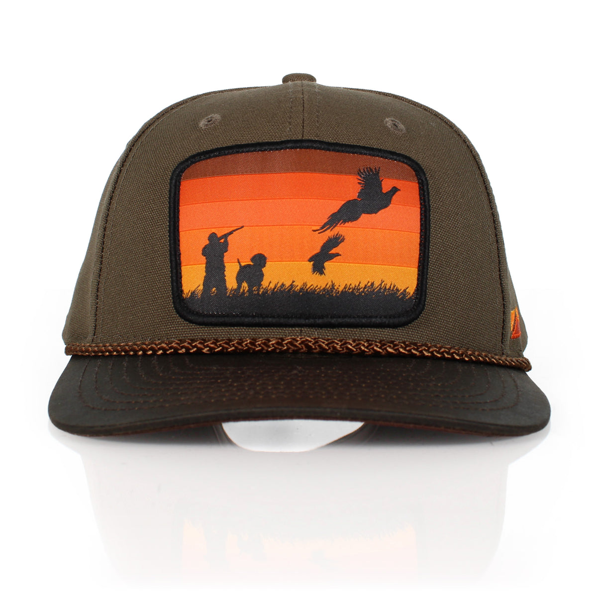 Canvas Upland Flush Patch Hat with Wax Cloth Visor