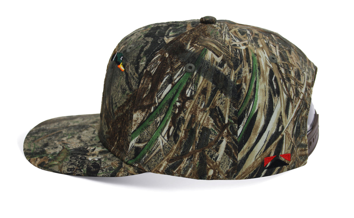 Flying Mallard 6-Panel on Mossy Oak Duck Blind