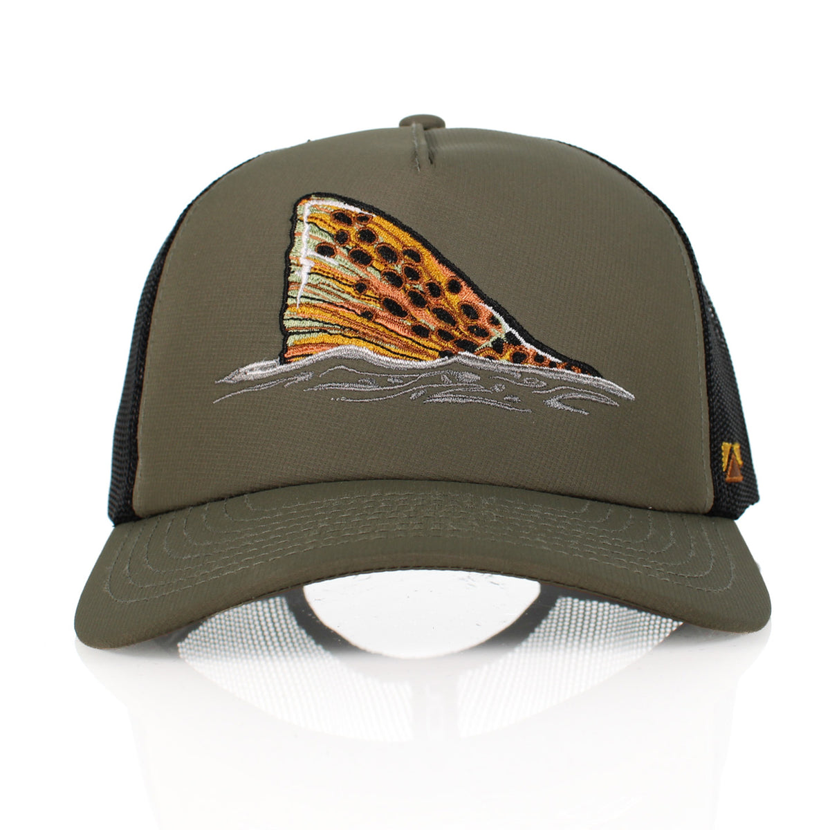 Brown Trout Tail Mesh Back 5-Panel Cap