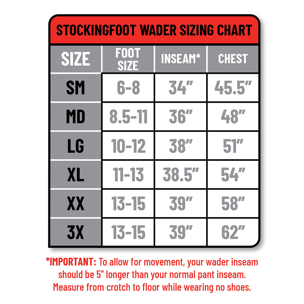 EAG4 Breathable Stockingfoot Chest Wader