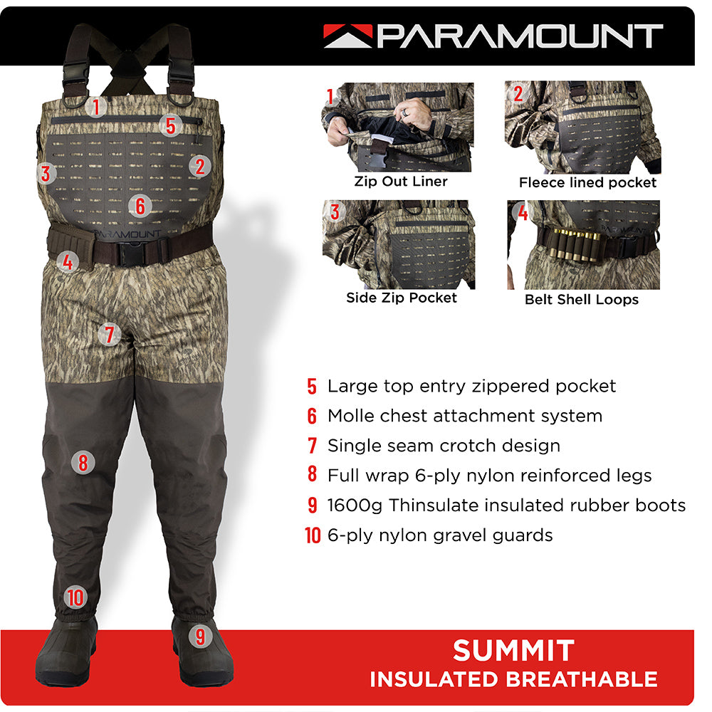 Paramount Camo Wader Insulated