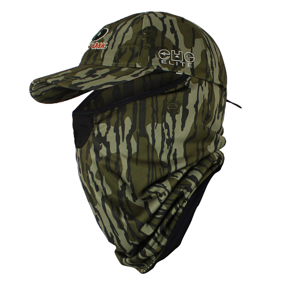 Mossy Oak Bottomland Face Cover Camo Cap
