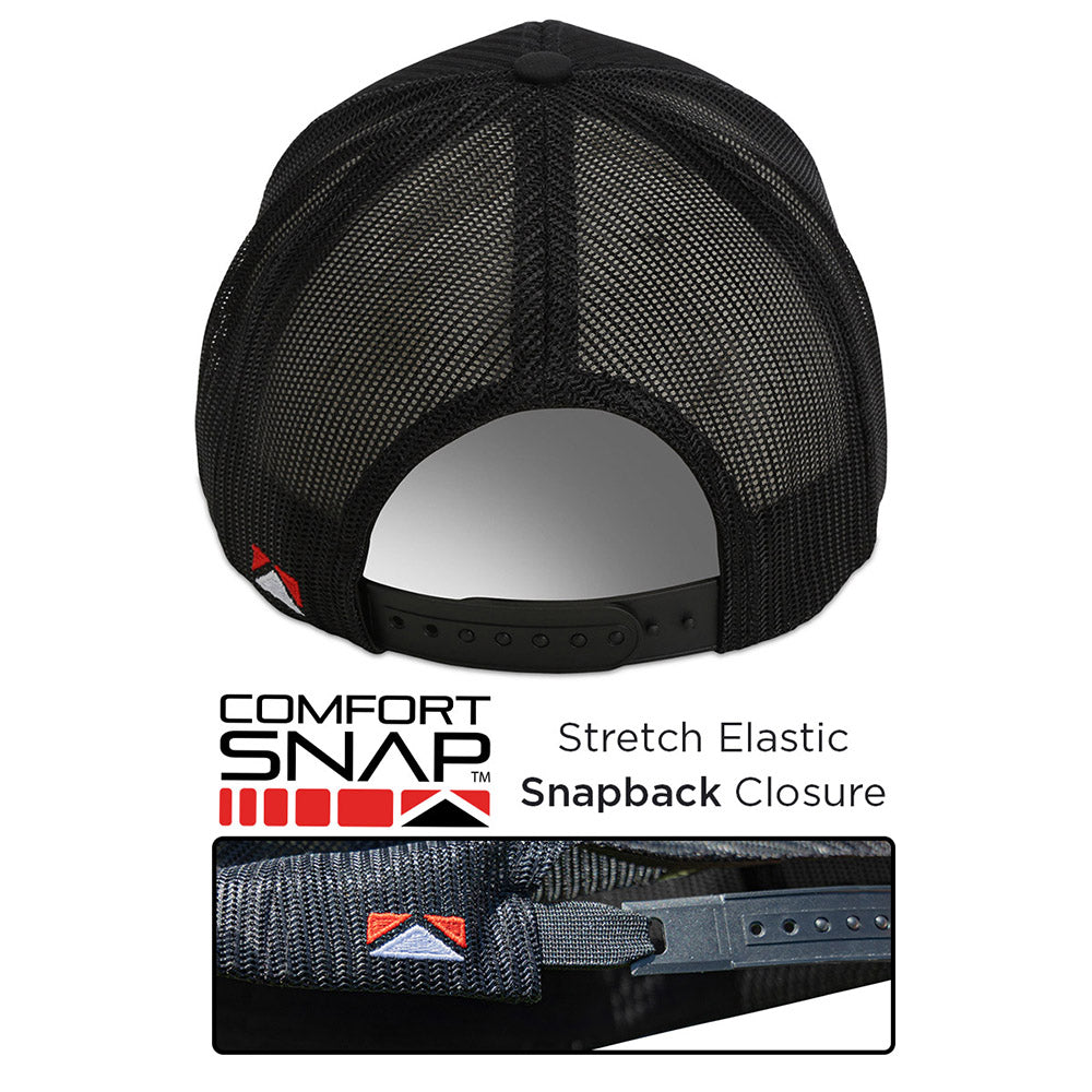 ComfortSnap Snapback Black Cap