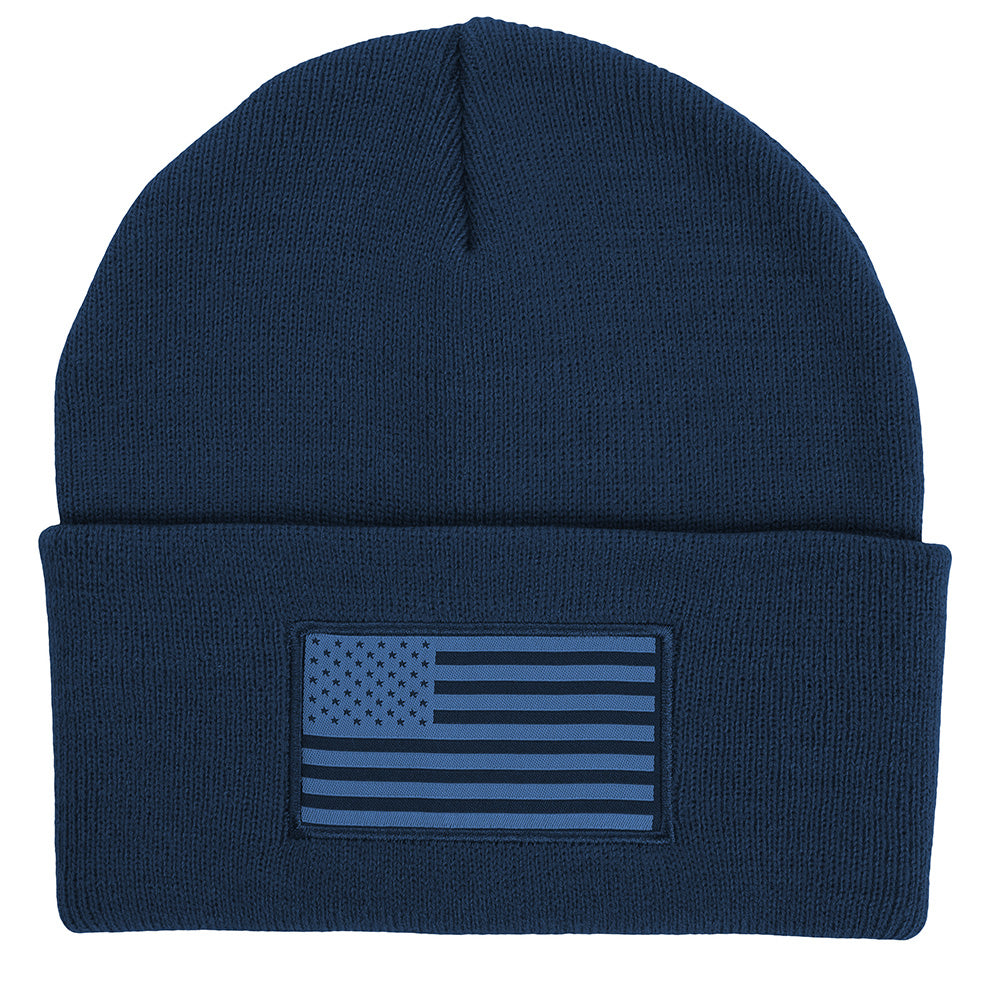 Navy American Flag Beanie