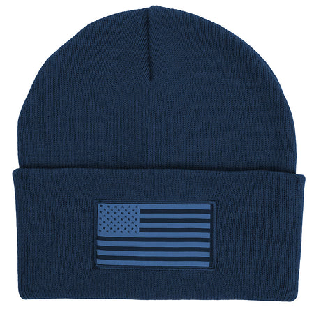 Navy American Flag Beanie
