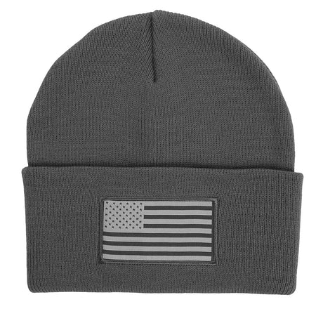 Grey American Flag Beanie