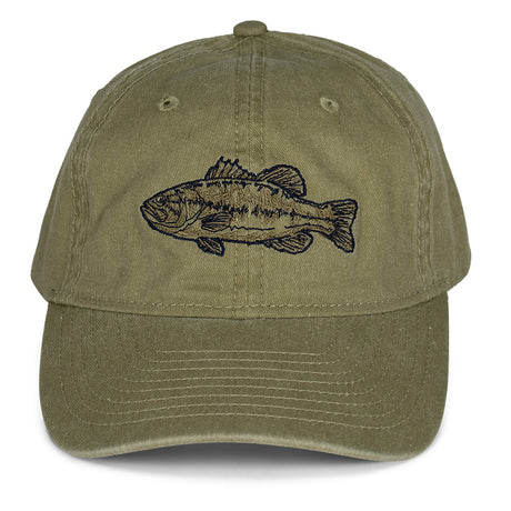 Bass Fishing Cap Trail 6-Panel Unstructured Dad Cap