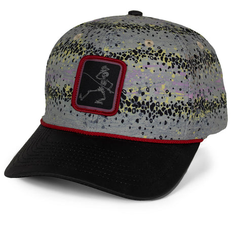 Dancing Skeletons Rainbow Trout 6-Panel Rope Cap