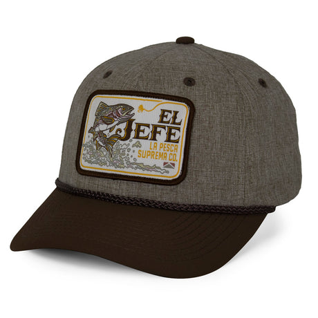 El Jefe Supremo Fishing 6-Panel Meshback Rope Cap