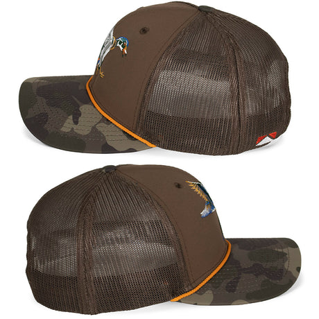 Wood Duck 6-Panel Structured Mesh Back Hat