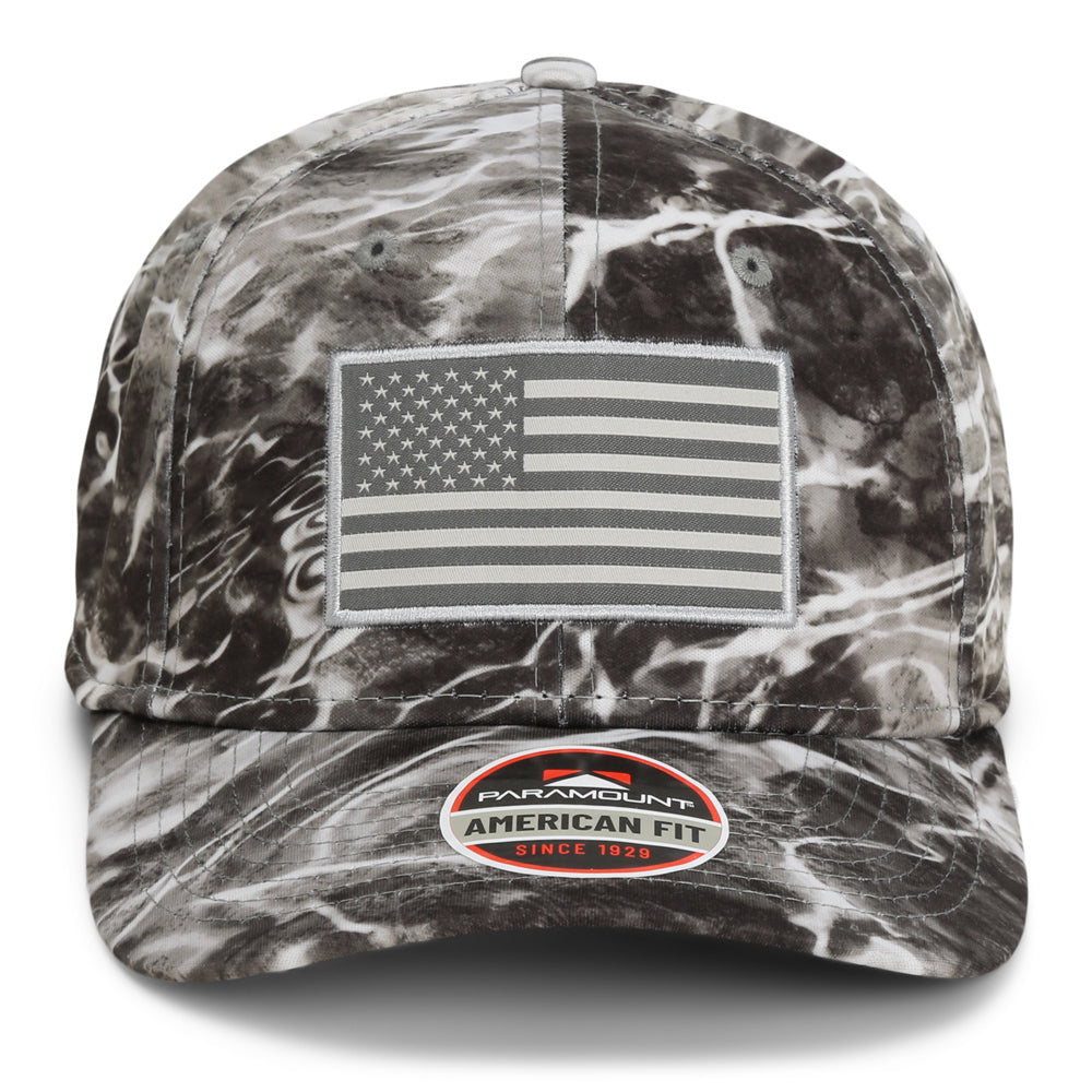 Mossy Oak Elements American Flag Fishing Cap