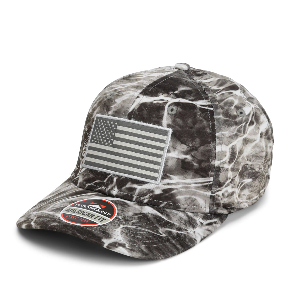 Mossy Oak Elements American Flag Fishing Cap