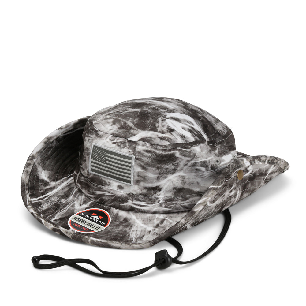 Bayou Elements American Flag Fishing Boonie Hat (Floats)