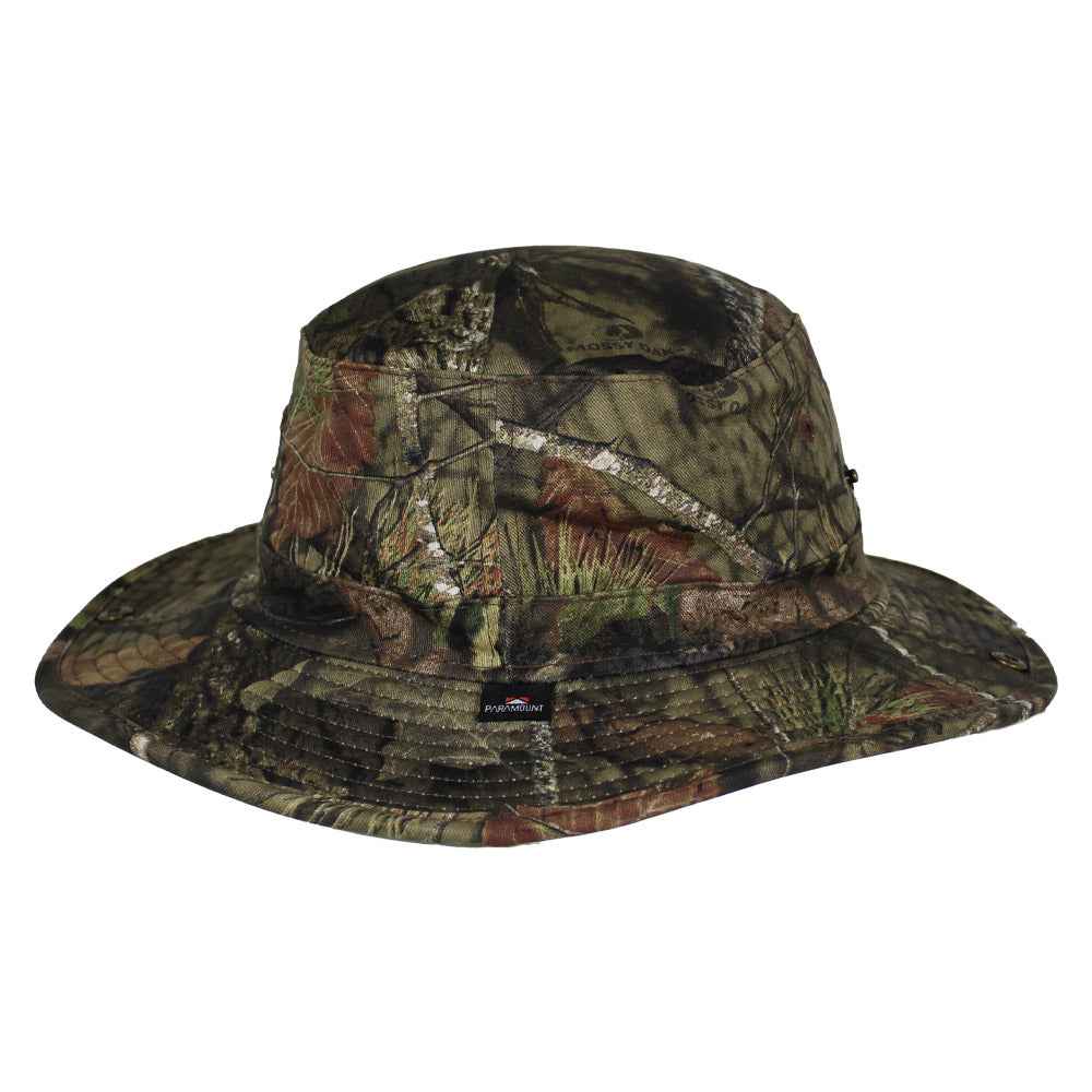 Patriot Full Brim Camo American Flag Bucket Hat (Floats)