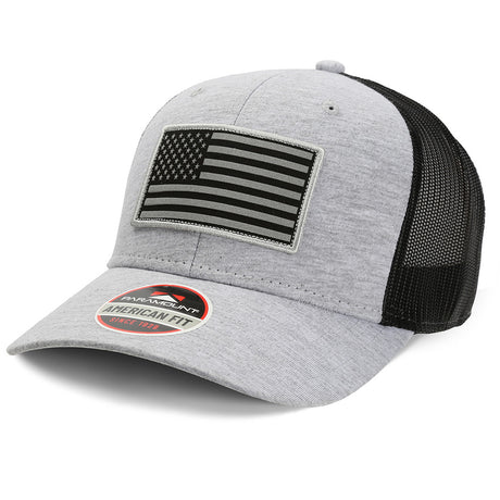 Patriot Series American Flag Cap Grey