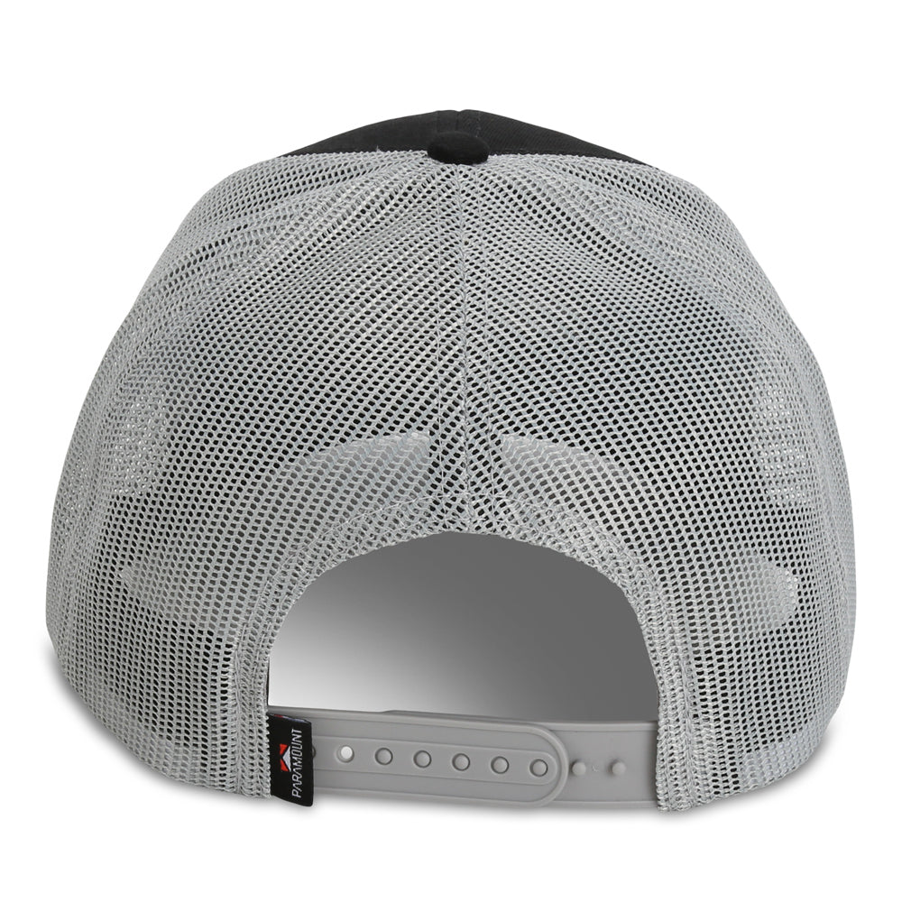 American Flag Black Mesh Back Snapback Cap