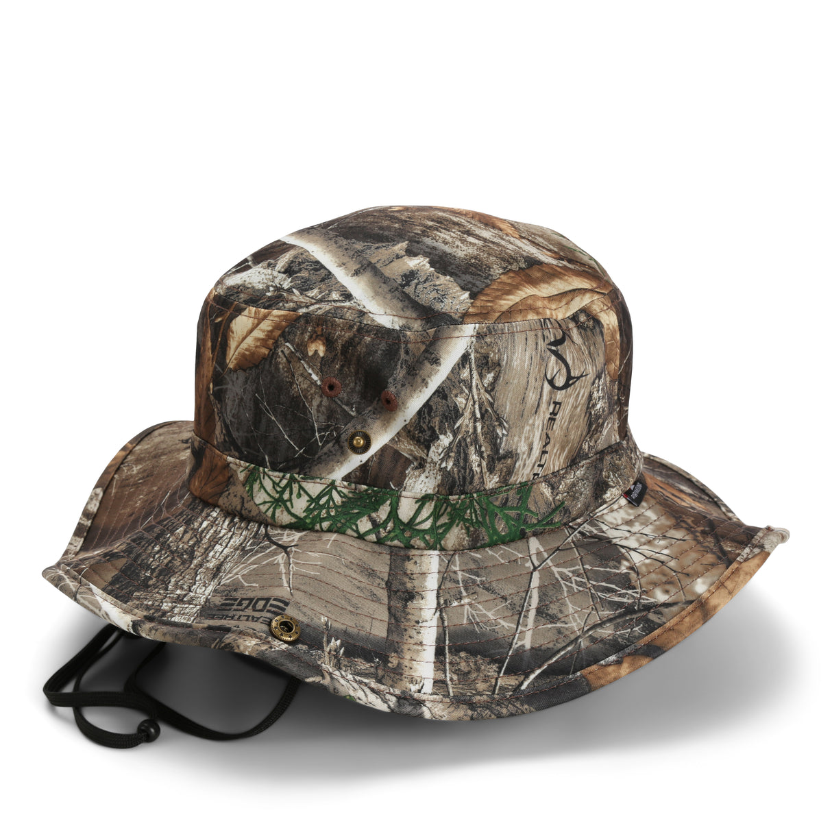 Bayou Full Brim Camo American Flag Boonie Hat (Floats)
