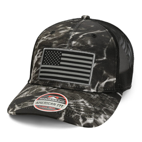 Black Mossy Oak Fishing Cap
