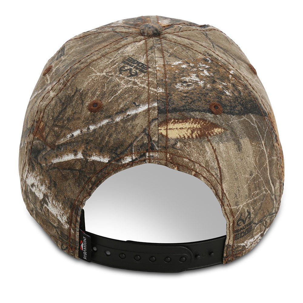 Camo Unstructured American Flag Cap - American Fit