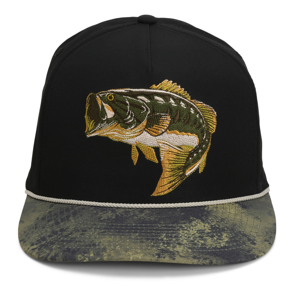 Largemouth Bass Fishing Rope Cap