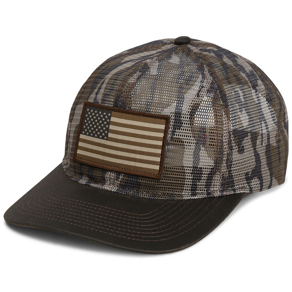 All Mesh Crushable Bow Hunting Flag Cap (Wax Visor)