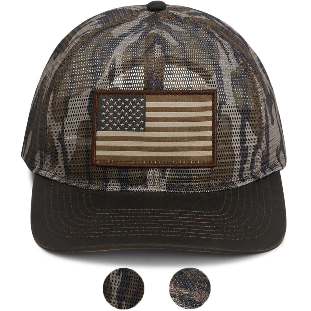 All Mesh Crushable Bow Hunting Flag Cap (Wax Visor)