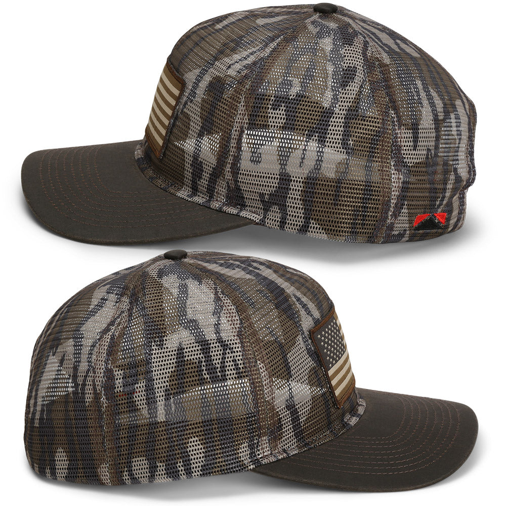 All Mesh Crushable Bow Hunting Flag Cap (Wax Visor)