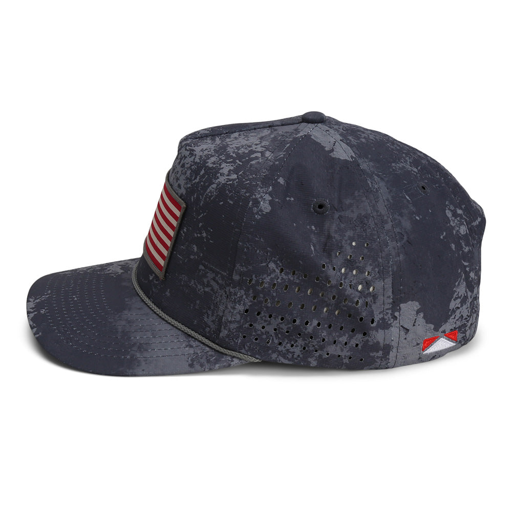 Perforated Performance American Flag Trucker Hat