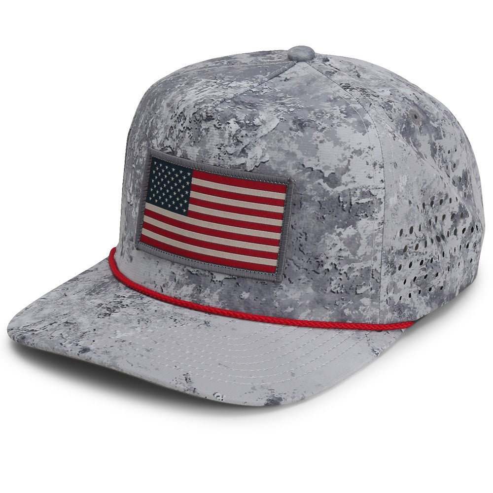 Perforated Performance American Flag Trucker Hat