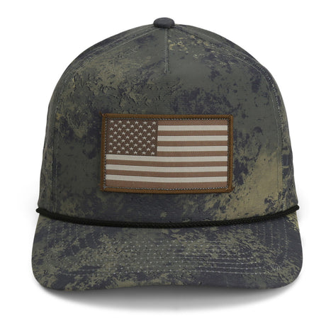 American Flag Trucker Rope Cap