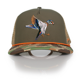 Wood Duck Hat Rope Cap 5-Panel Ridgeline Mesh Back