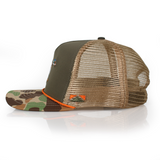 Wood Duck Hat Rope Cap 5-Panel Ridgeline Mesh Back