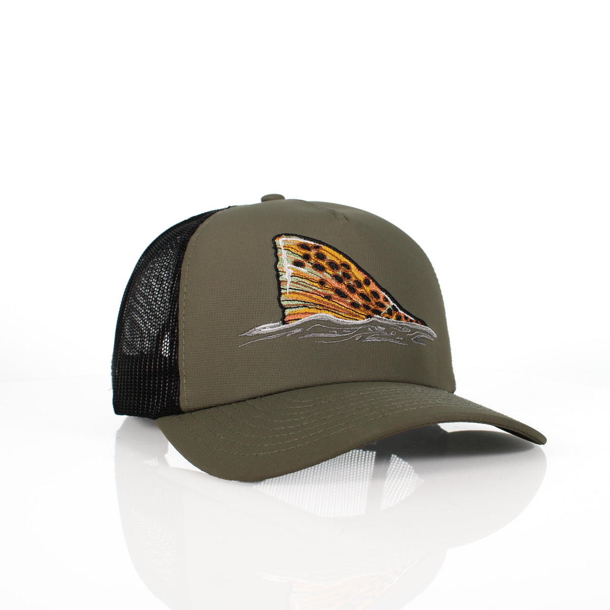 Brown Trout Tail Mesh Back 5-Panel