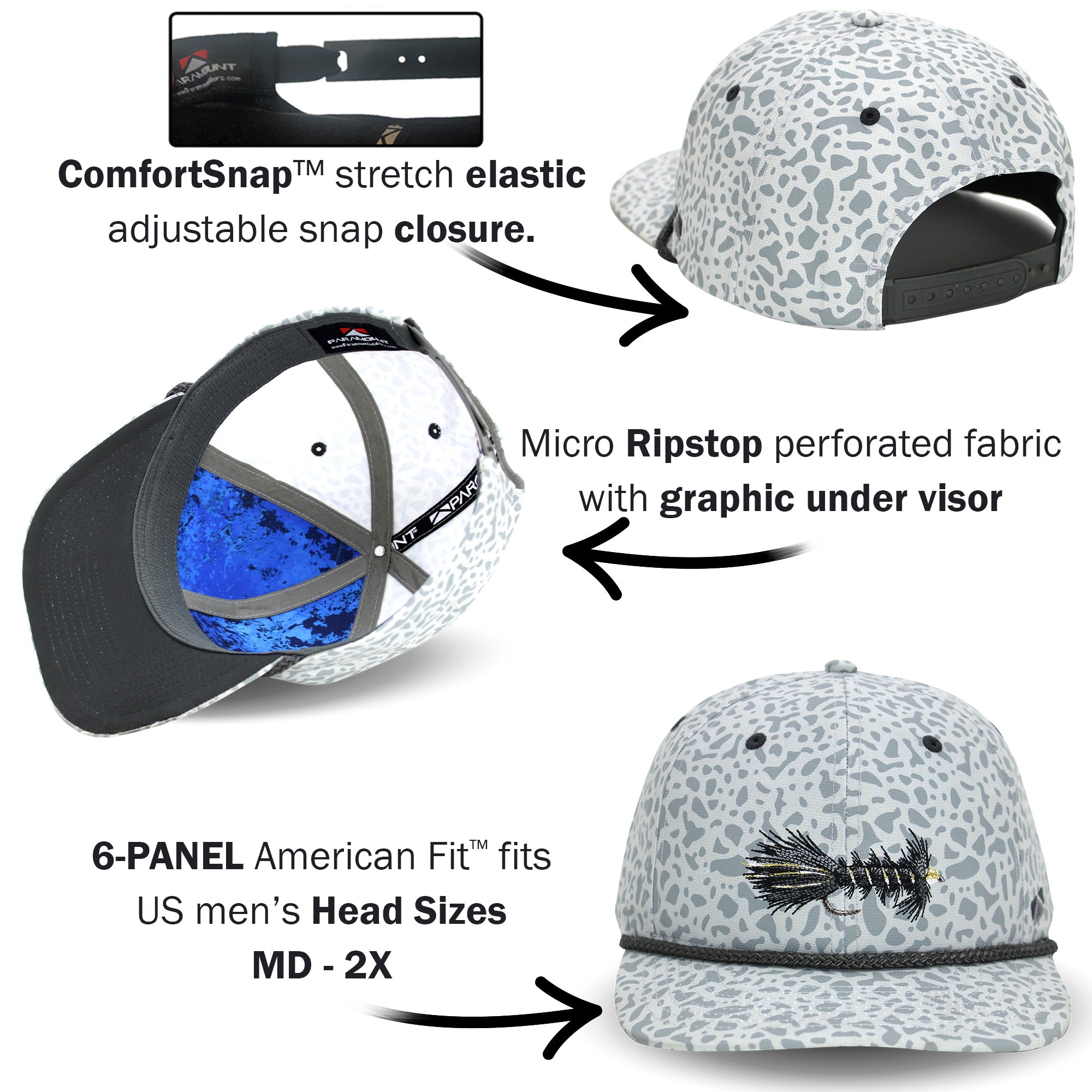 Wooly Bugger 6-Panel Riverside Mesh Back Cap - Paramount Outdoors