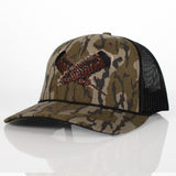 Mossy Oak Bottomland Turkey Feather Meshback Cap