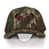 Mossy Oak Bottomland Turkey Feather Meshback Cap
