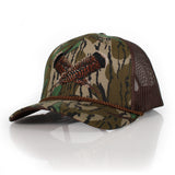 Mossy Oak Bottomland Turkey Feather Meshback Cap