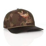 Running Deer 6-Panel Wax Cloth Rope Cap