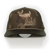 Running Deer 6-Panel Wax Cloth Rope Cap