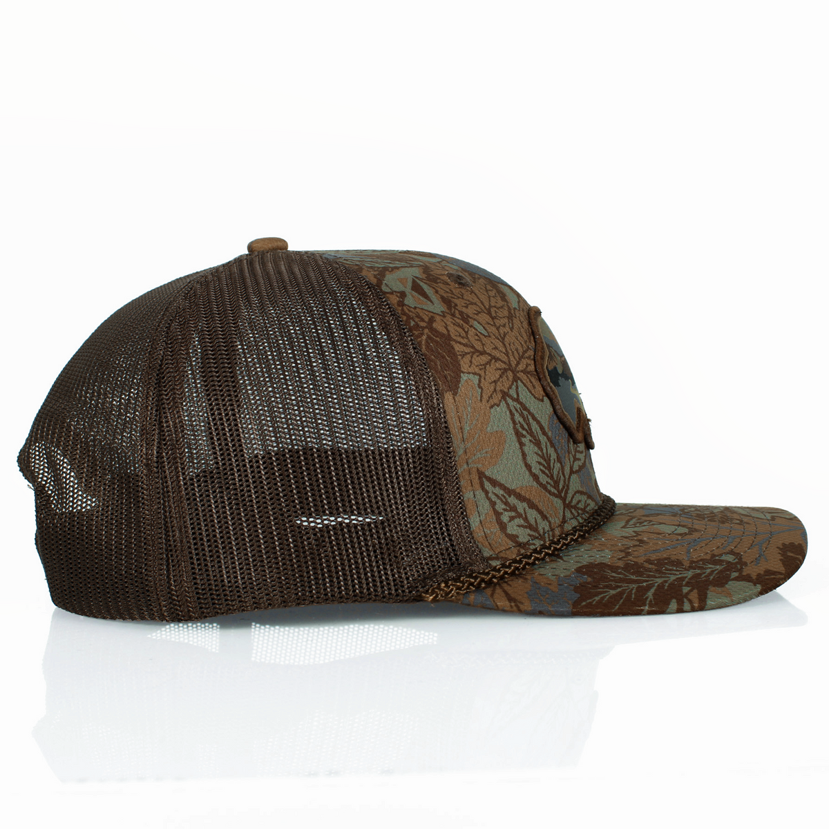 Sunset Bison Buffalo Meshback Rope Cap