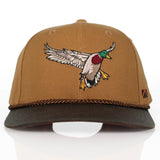 Canvas Mallard Drake Duck Hat with Wax Cloth Visor