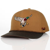 Canvas Mallard Drake Duck Hat with Wax Cloth Visor