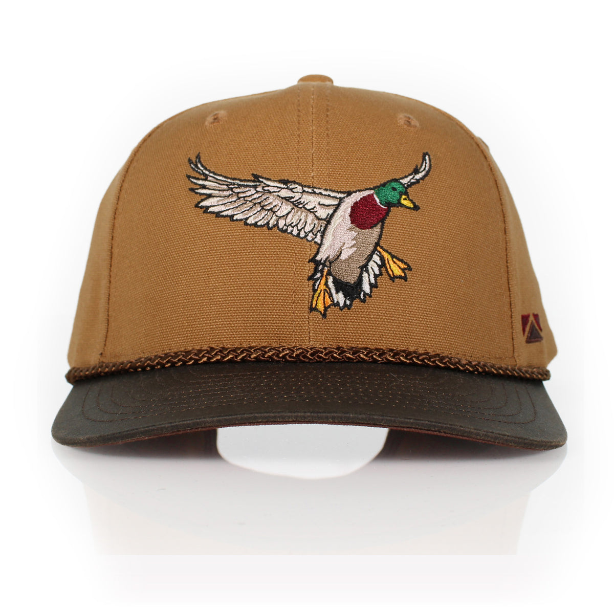 Canvas Mallard Drake Duck Hat with Wax Cloth Visor