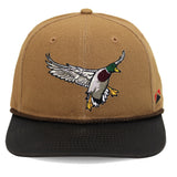 Canvas Mallard Drake Duck Hat with Wax Cloth Visor