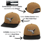 Canvas Mallard Drake Duck Hat with Wax Cloth Visor