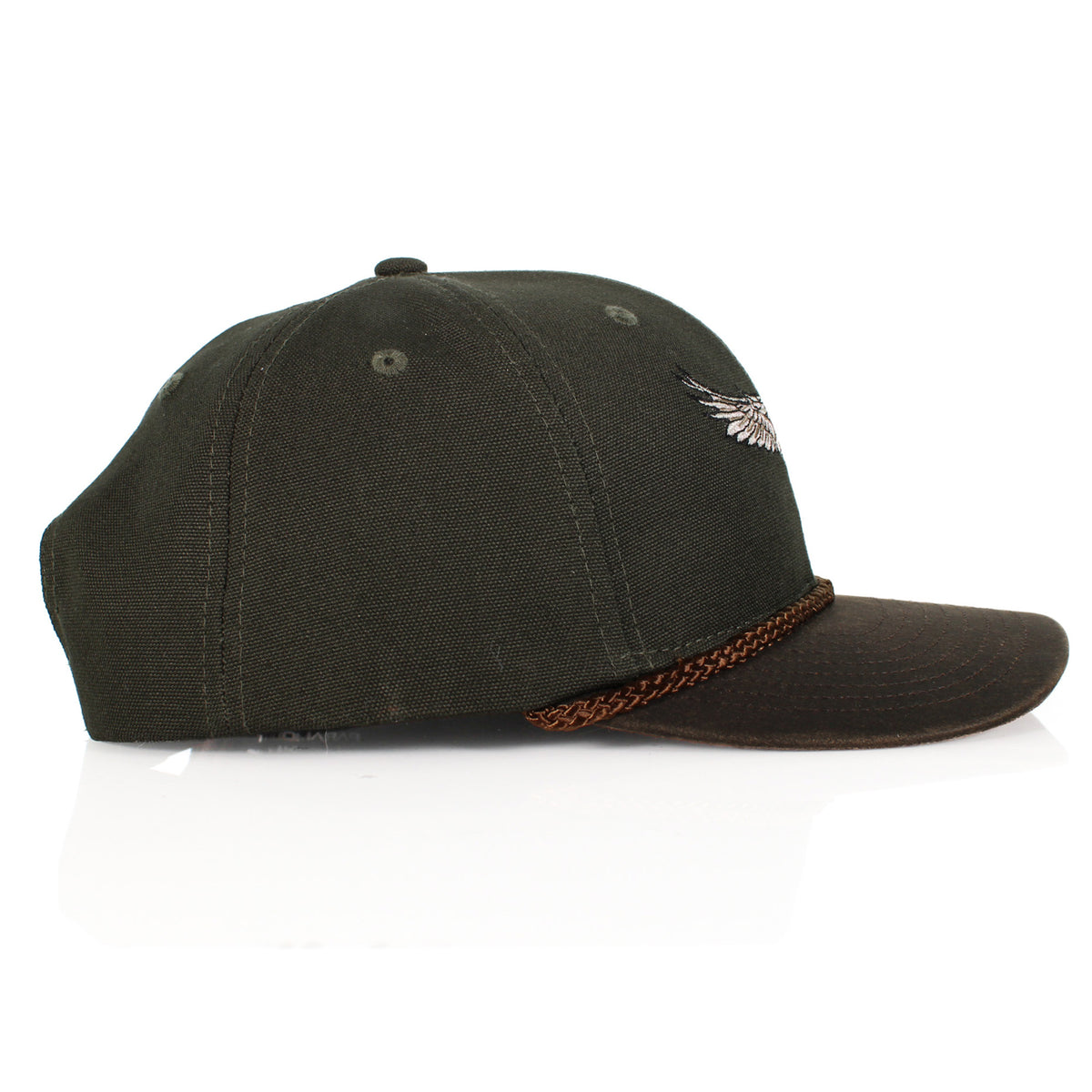 Canvas Mallard Drake Duck Hat with Wax Cloth Visor