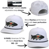 Sunset Fish Silhouette 5-Panel Performance Rope Cap