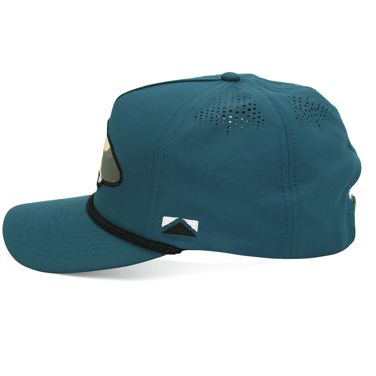 Sunset Fish Silhouette 5-Panel Performance Rope Cap