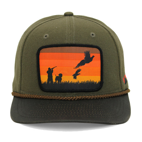 Canvas Upland Flush Patch Hat with Wax Cloth Visor